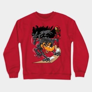 BIG BAD WOLF AND RED RIDING HOOD CARTOON Crewneck Sweatshirt